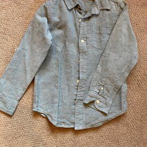 Janie and Jack Linen Button Down Shirt
